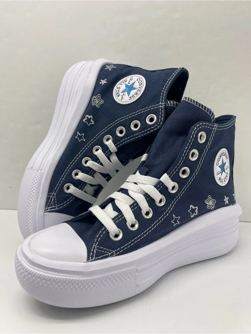 Converse WMNS CTAS MOVE HI NAVY/NAVY/WHITE A15571C Platform Sneakers